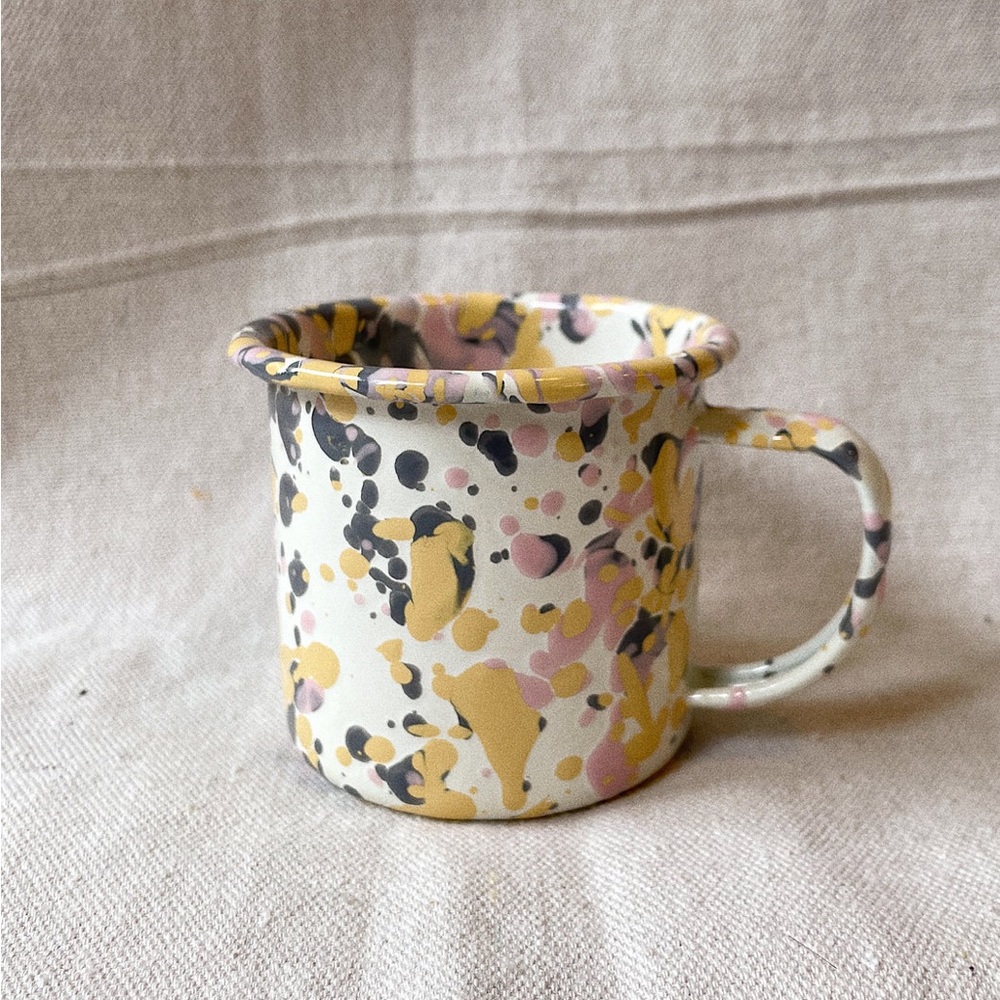 Crow Canyon Mug Crow Canyon Catalina Splatter Enamelware Mug Vintage Mug Cup Y2K